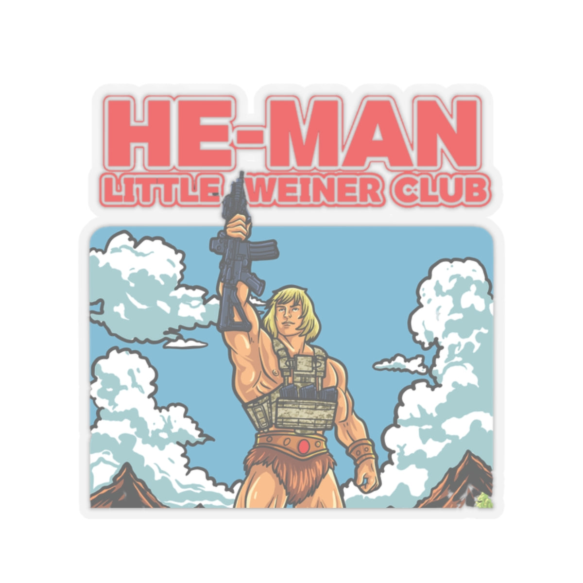 He-Man 'Little Weiner Club'  Sticker