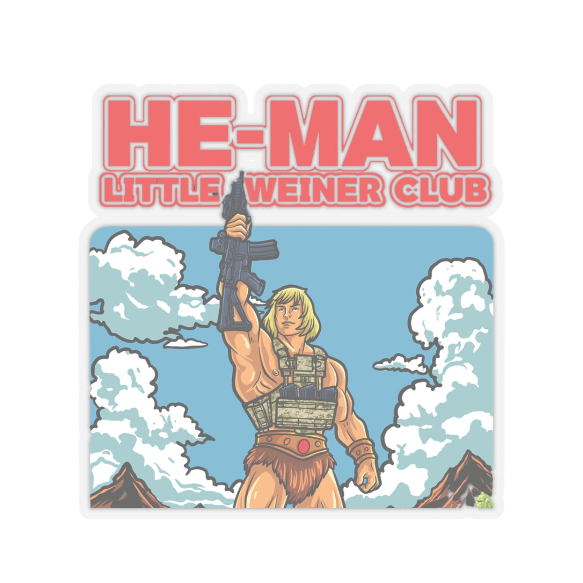 He-Man 'Little Weiner Club'  Sticker